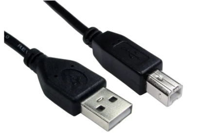 A close-up of a usb cableDescription automatically generated